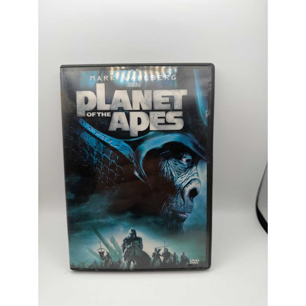 Planet of the Apes DVD 2001 Mark Wahlberg Tim Burton Sci-Fi Widescreen Movie